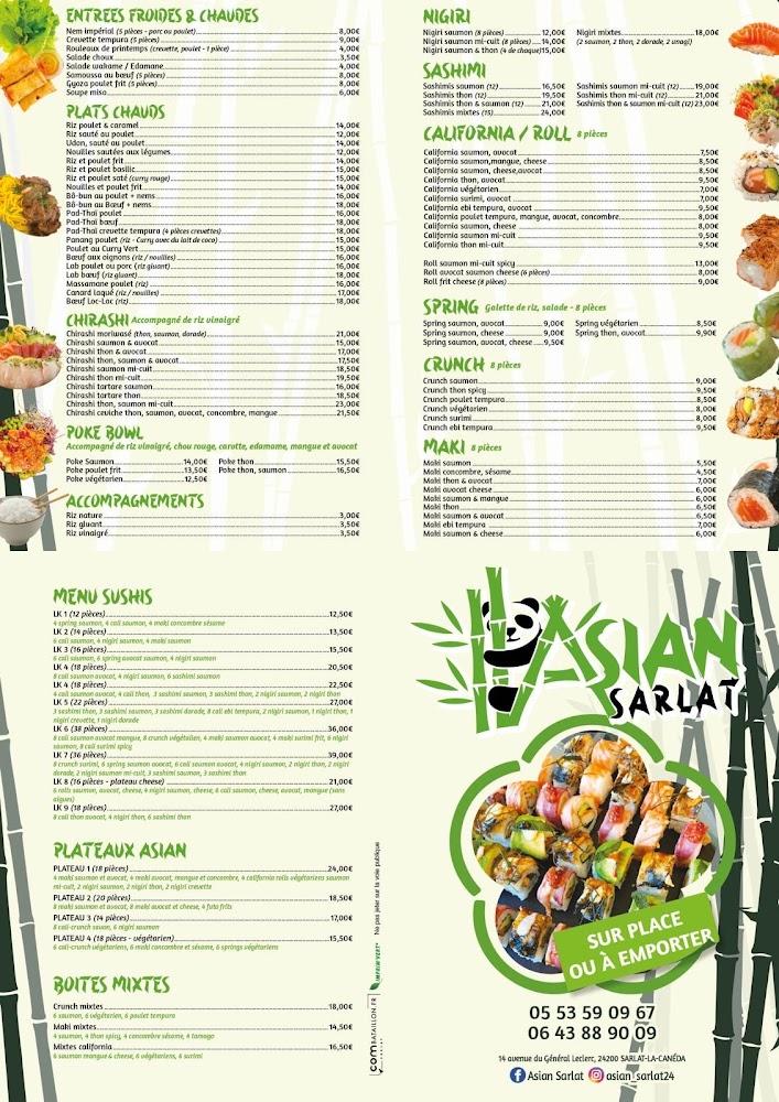 Asian Sarlat - Menu Image 2